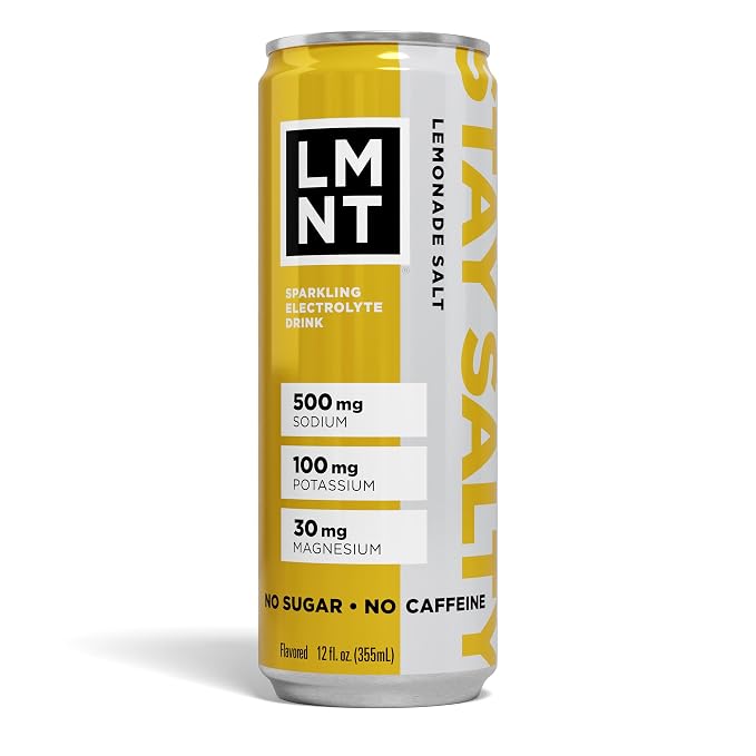 LMNT Sparkling Electrolyte Drink - Lemonade Salt | 12-Count