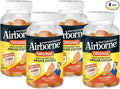 Airborne Immune Support Gummies, Zesty Orange Flavor, 63 ct - 750 mg Vitamin C + Vitamins A, D & E + Zinc, Selenium, and Manganese | with Herbal Blend | Naturally Flavored (4 Pack)