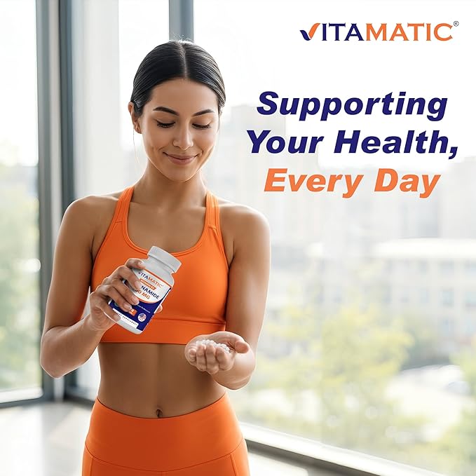 Vitamatic Niacinamide 500 mg 240 Tablets - Flush Free Vitamin B3 - Supports Energy Production-2 Pack