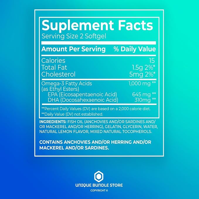 Omega-3 Mini Fish Oil – 120 Mini Softgels, Easy-to-Swallow Omega 3 Fatty Acid Supplements with EPA & DHA, Burpless Fish Oil Omega 3, Lemon Flavor Omega 3 Supplement for Women & Men (Pack of 3)