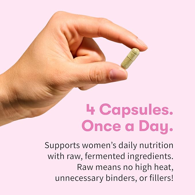 Garden of Life Vitamin Code Multivitamin for Women 50 & Over, 240 Capsules, for Women 50 Plus with B Vitamins, Vitamins A, C, D3, E & K, CoQ10, Probiotics & Enzymes