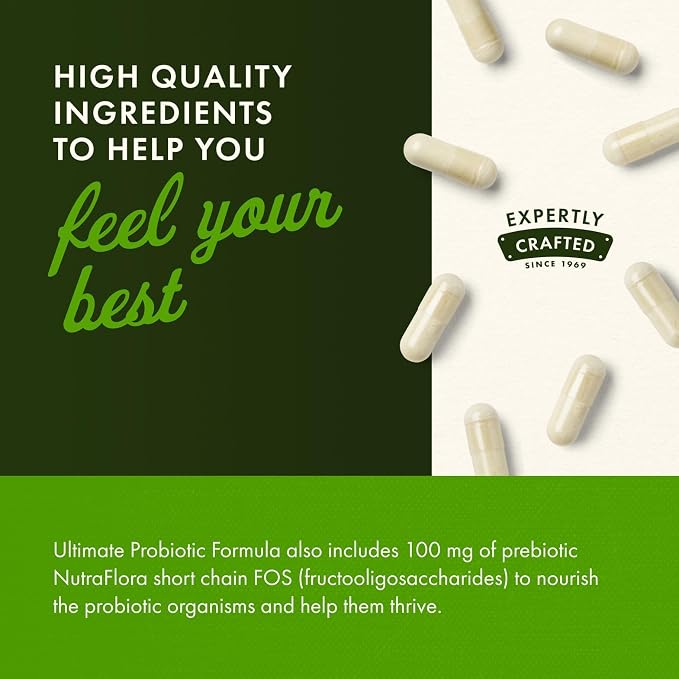 Swanson Ultimate Probiotic Formula Digestive Health Immune System Support 66 Billion CFU Prebiotic NutraFlora scFOS 30 DRcaps Veggie Capsules (Caps) (3 Pack)
