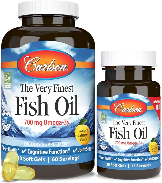 The Very Finest Fish Oil 700 Milligrams 120 + 30 free Sgels