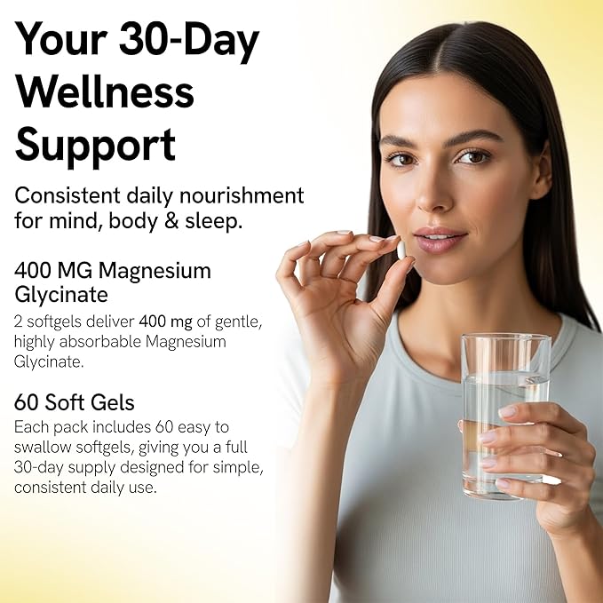 Magnesium Glycinate Gummies 400mg - Sleep Gummies for Kids & Adults - Magnesium Glycinate Chewable High Absorption for Muscle Recovery, Better Sleep & Relaxation (Magnesium Glycinate Softgels)