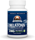 Source Naturals Melatonin, Helps Promote Sleep* - 2 mg - 240 Time Release Tablets