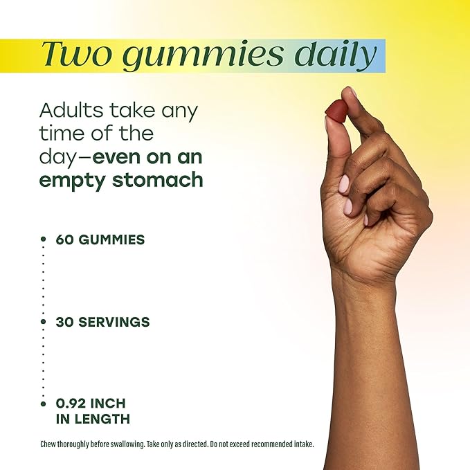 MegaFood Baby & Me 2 Prenatal Vitamins for Women Gummies with Folic Acid and Choline for Baby’s Brain Development; Plus Real Fruit- Red Raspberry Flavor - 60 Gummies (30 Servings)