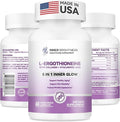 Inner Brightness L-Ergothioneine Supplements with Hyaluronic Acid & Collagen for Women, Non-GMO, Gluten Free, Vegan, Promotes Longevity & Healthy Aging, 60 Capsules
