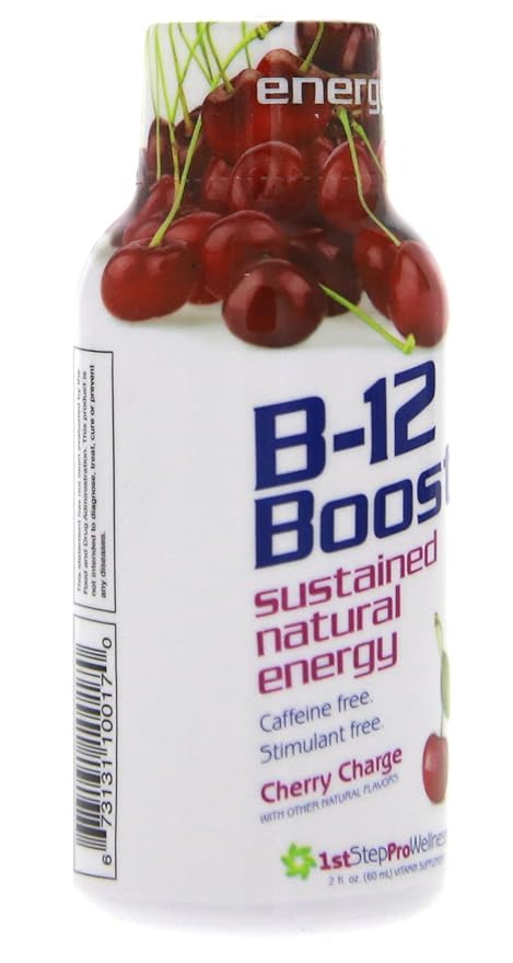B-12 Boost Cherry Charge 12 (2 fl oz) bottles
