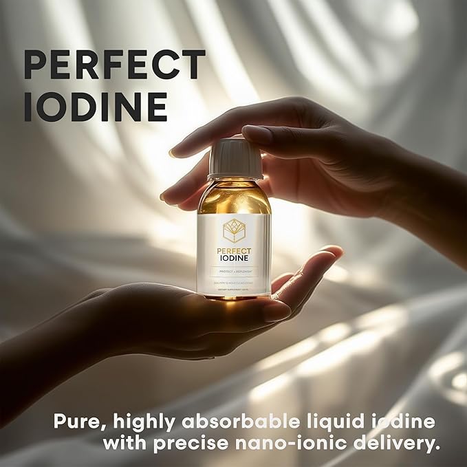Activation Products - Perfect Iodine Solution, Thyroid Support for Women and Men, Oral or Topical Colorless Iodine Liquid for Thyroid Energy and Skin Health, Non GMO Pure Iodine Supplement, 125 ml