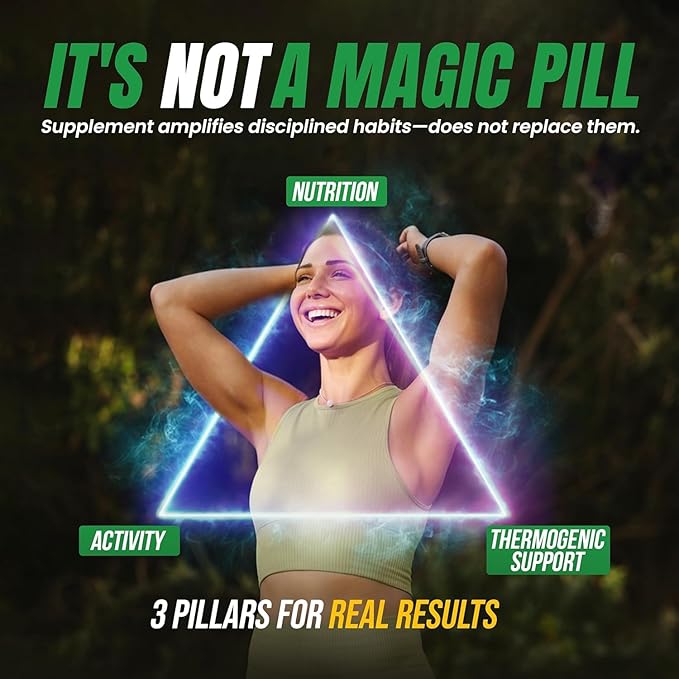 Weight Loss Supplements for Women & Men - Includes Green Tea Extract, Chromium, Vitamin B6 - Energy Booster, Belly Fat Burner & Appetite Suppressant Diet Pills - 30 Tablets