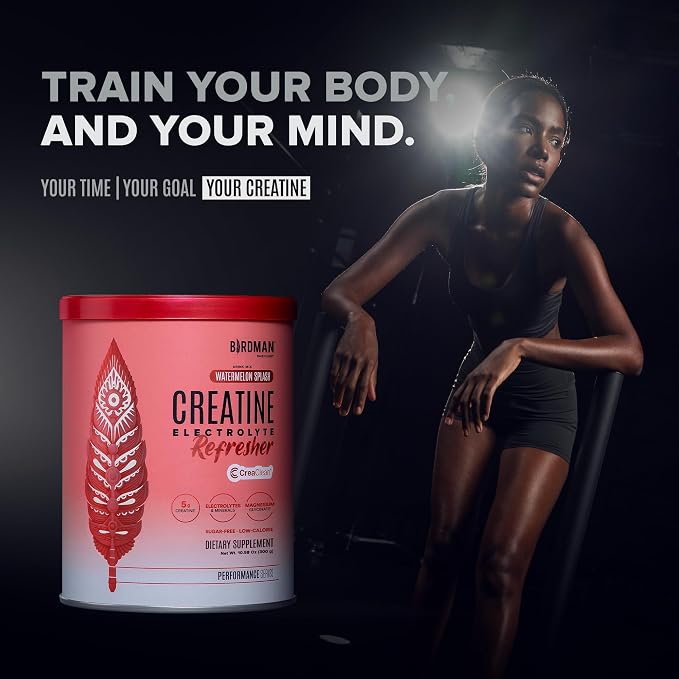 BIRDMAN Creatine Refresher | Creatine Monohydrate Powder with Electrolytes, Magnesium Glycinate & Vitamins | Creaclean Seal | Sugar Free, Low Calorie | Watermelon Splash | 30 Servings