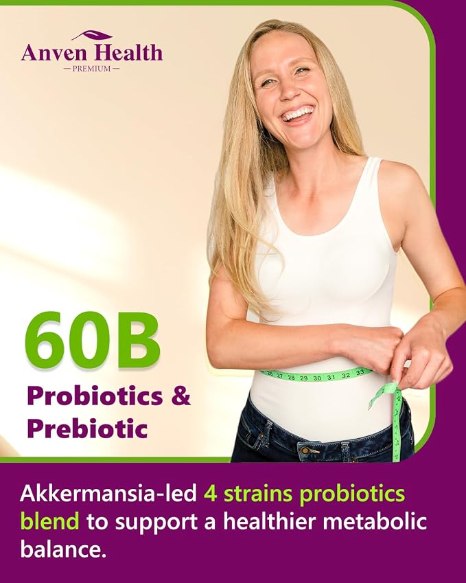 Menopause Supplements for Women 60 Billion with Akkermansia Probiotic & Prebiotic, Vitamin D & E for Hormone Balance, Metabolism, Gut Health, Hot Flashes - Non-GMO | 120 Caps