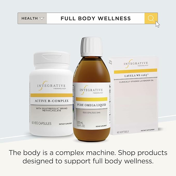 Integrative Therapeutics Pure Omega Liquid - Fish Oil Supplement for Nutritional Support - Supports Heart Health* - No Fishy Burps - Sustainably Sourced - Dairy-Free - Lemon, 6.8 fl oz (40 Servings)