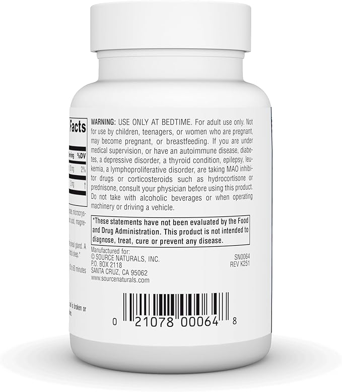 Source Naturals Melatonin, Helps Promote Sleep* - 2 mg - 240 Time Release Tablets