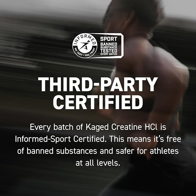 Kaged Creatine HCl Powder | 7X Concentrated vs Mono | Muscle Building & Recovery | High Absorption | No Bloating | Creatine for Men & Women | Vegan, Gluten Free | Lemon Lime | 75 Servings