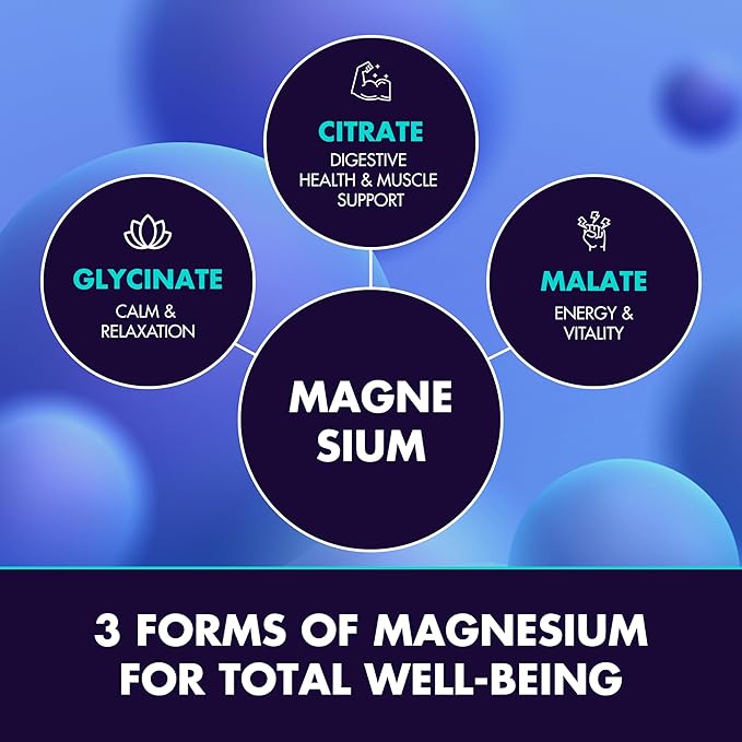 Secret Element Magnesium Glycinate 2150MG Gummies for Women and Men, High Absorption Magnesium Glycinate, Citrate, Malate, Sugar Free, Vegan, 60 Chews, Pack of 2, Orange