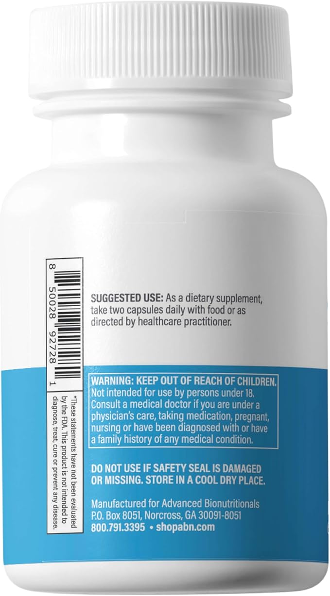 Advanced Bionutritionals – Advanced Mitochondrial Formula Support Supplement, Healthy Aging, Repair, Energy Optimizer with CoQ10, PQQ, Alpha Lipoic Acid, Gluten Free, Vegan, Non GMO (60 Tablets)