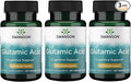 Swanson Amino Acid Glutamic Acid 500 Milligrams (3 Pack)