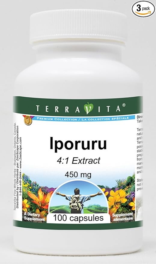 Iporuru 4:1-450 mg (100 Capsules, ZIN: 520567) - 3 Pack