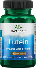 Swanson Lutein Eye Vision Retina Macula Health Supplement 40 mg 60 Softgels Sgels