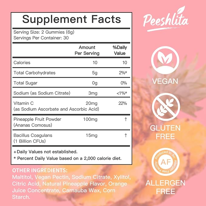Women’s Probiotic Gummies – Vaginal & Gut Health Support with Prebiotics – 5 Billion CFU, Pineapple Flavor, 60 Count, Non-GMO & Gluten Free