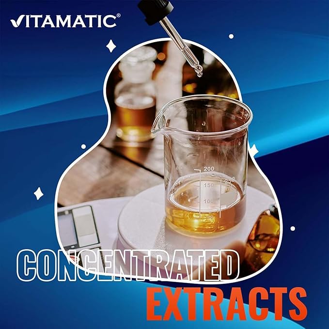 Vitamatic Tart Cherry 20X Extract with Celery Seed 10X Concentrated Extracts - - 180 Veg Capsules - Vegetarian, Non-GMO, and Gluten Free