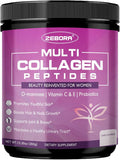 ZEBORA Collagen Peptides Powder for Women – Hydrolyzed Collagen Peptides with Women's Probiotics & D-Mannose – Supports Skin, Hair, Nails, and Urinary Tract Health, Unflavored, 35 Servings