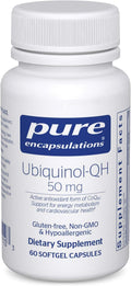 Pure Encapsulations Ubiquinol-QH 50 mg | Active Form of CoQ10 to Support Immune Health, Cellular Energy, and Cardiovascular Health* | 60 Softgel Capsules