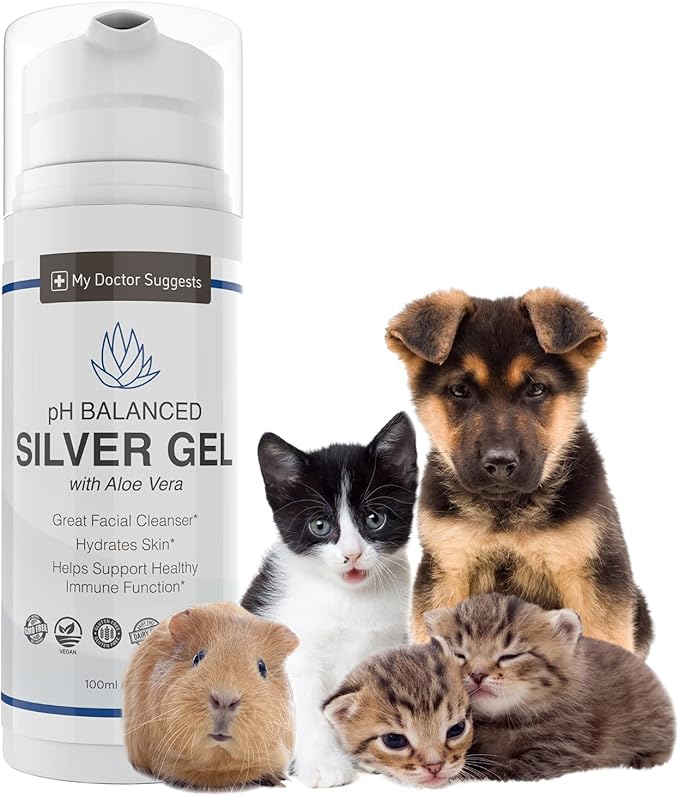Colloidal Silver Gel, Burn and Wound Care with Aloe Vera - 30ppm pH Balanced Formula Helps Soothe Burns, Sores & Eczema - Structured Silver - Made in USA (3.38 oz)