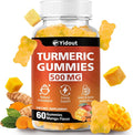 Turmeric Curcumin Gummies, Gummy with 500mg Turmeric Curcumin and Ginger with Black Pepper Extract for High Absorption,Mango Flavor (60 Count（Pack of 1）)