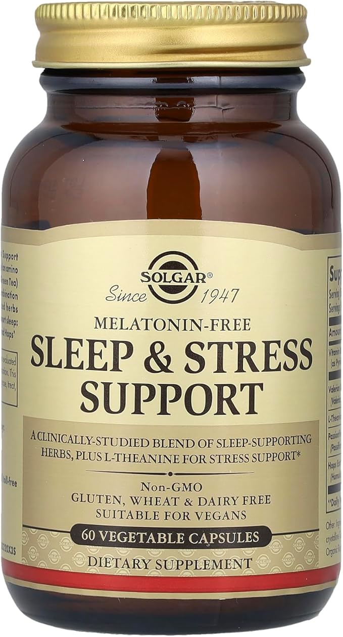 Solgar Sleep & Stress Support, 60 Vegetable Capsules