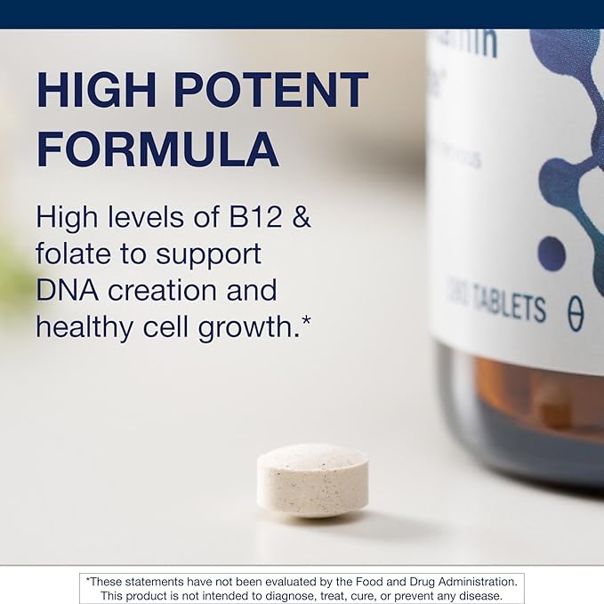 Metagenics Intrinsi Vitamin B12-Folate - with Methylcobalamin, L-5-MTHF & Intrinsic Factor - Supports Energy Metabolism, Nervous System & Heart Health - Non-GMO & Gluten-Free - 180 Tablets