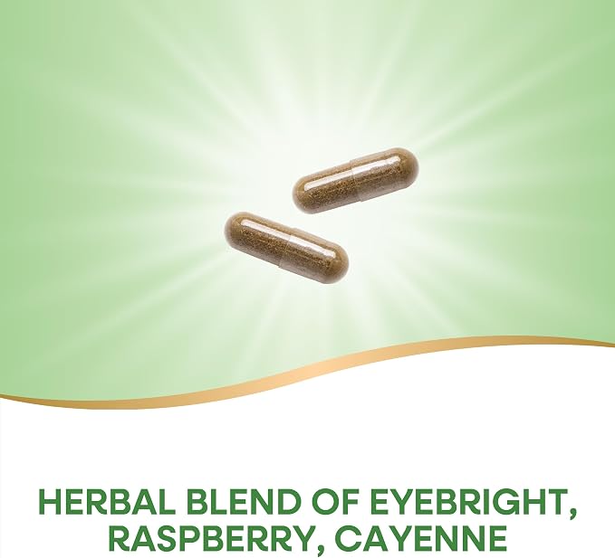 Nature's Way Eyebright Herb Premium Blend, Herbal Blend, Non-GMO Project Verified, Eyebright Supplement, Vegan, 100 Capsules (Packaging May Vary)