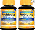 NewRhythm Probiotics 50 Billion CFU 20 Strains, 120 Veggie Capsules, Targeted Release Technology, Stomach Acid Resistant, No Need for Refrigeration, Non-GMO, Gluten Free