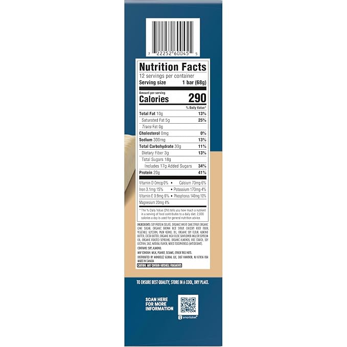 CLIF BUILDERS Protein Bars - Vanilla Almond Flavor - 20g Plant Based Protein - Gluten Free - Non-GMO - Low Glycemic - No Artificial Sweeteners - 2.4 oz. (Pack of 144)