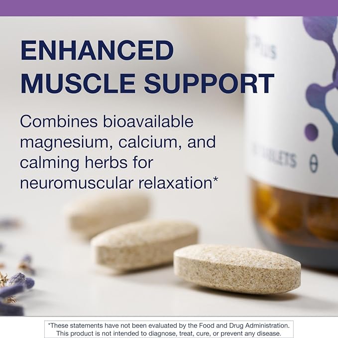 Metagenics MyoCalm Plus - Muscle Relaxation & Stress Support with Passionflower, Valerian, Lemon Balm, Magnesium & Calcium - Supports Sleep Quality - Non-GMO, Gluten-Free, Vegetarian - 60 Tablets