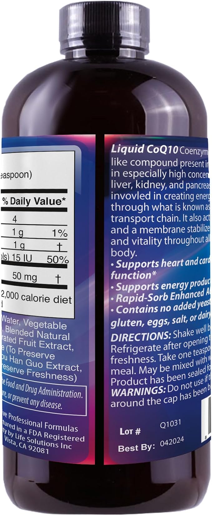 Drs Advantage - Liquid CoQ10 4oz [Health and Beauty]