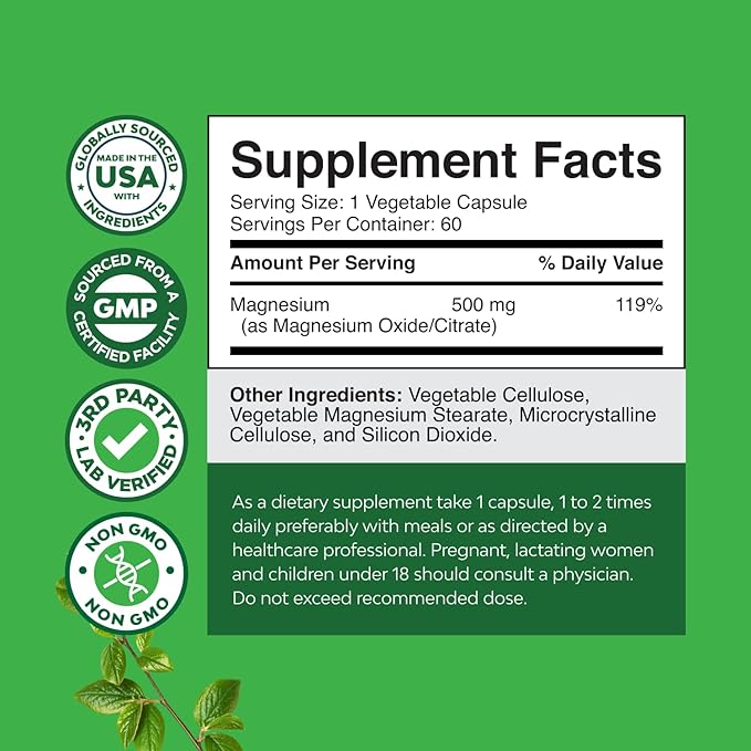 Bundle of Complete Eye Health Supplement for Adults for Vision Dry Eyes Pressure and Blue Light Protection and High Absorption Magnesium Complex Supplement for Sleep Stomach Digestion and Mood Support
