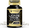 Lions Mane Supplement Capsules - 120 Count - Mushroom Supplement, Brain Supplements for Memory and Focus, Lion's Mane Mushroom Capsules Organic - Cognitive and Immune Support, Focus Supplement