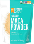 BetterBody Foods Organic Maca Powder, Non-GMO & Gluten-Free, 12 Ounce