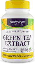 Healthy Origins® Green Tea Extract 400 mg, 95% EGCG, High-Potency Antioxidant & Immune Support, 120 Veggie Capsules