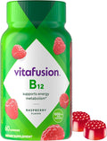 Vitafusion B12 Gummy Vitamins, Delicious Raspberry Flavor, 60ct (30 Day Supply)