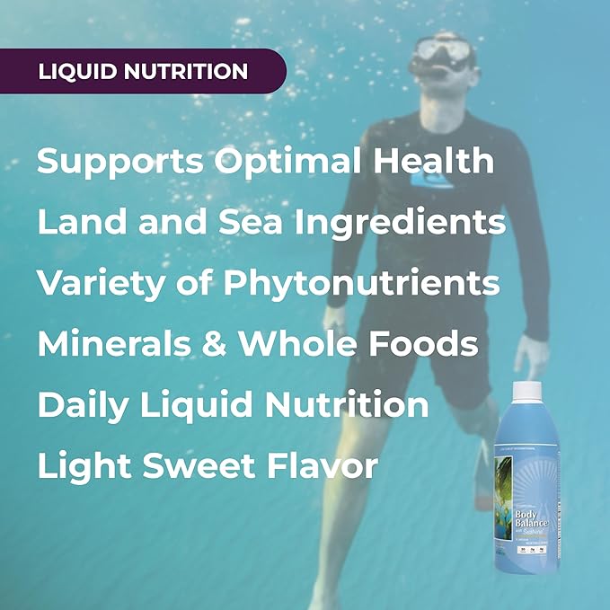 Youngevity Body Balance Land & Sea Plant Based Nutrition - Sea Vegetables, Kelp, Nori, Honey, Aloe Vera, and More - 75+ Nutrients w/Vitamins, Minerals, Amino Acids - (32 Fl Oz) (1)