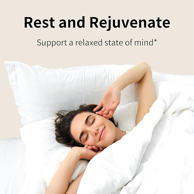 Nourished Natural Health Calm + Sleep – Relaxation & Melatonin-Free Sleep Supplement for Women, Cortisol Support with Ashwagandha, L-Theanine, Magnesium & Valerian Root – Vegan & Non-GMO – 60 Capsules