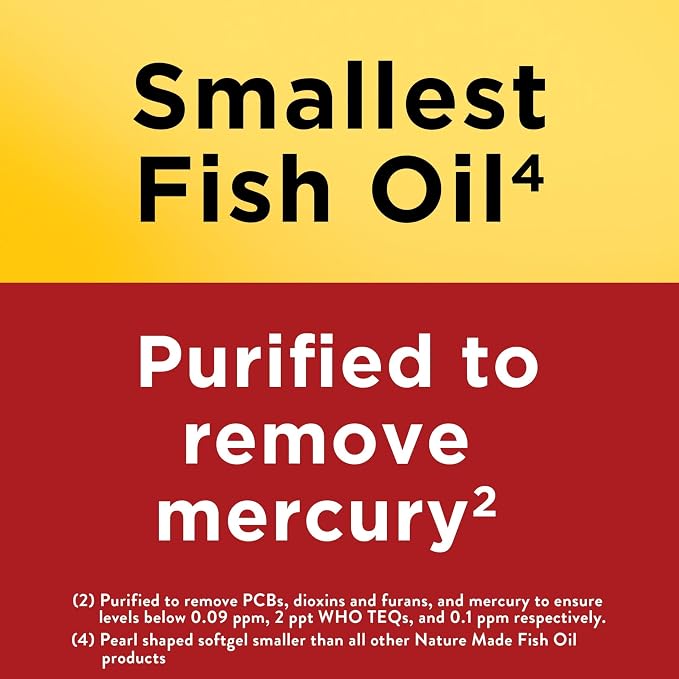 Nature Made Omega 3 Fish Oil Supplements, 550mg Per Serving, Fish Oil Omega 3 Supplements as Ethyl Esters for Healthy Heart Support, 300 Softgels, 100 Day Supply