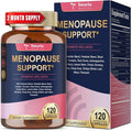 40-in-1 Menopause Supplements for Women, Multibenefit & Complete Black Cohosh for Hot Flashes, Night Sweats & Hormone Balance, w/ Probiotics, DIM, Vitex, Dong Quai, Red Clover and More, 120 Vegan Caps