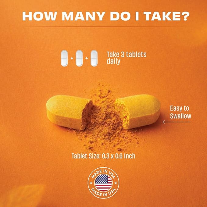 Pomona Wellness Organic Turmeric Supplement 2100 mg, USDA Organic, Non-GMO, Vegan, Turmeric Curcumin with Black Pepper for Absorption, for Joint Support and Immunity, 90 Tablets