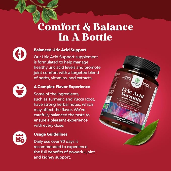 Green Coffee Bean Extract for Uric Acid Cleanse & Detox - Green Coffee Beans with Turmeric, Tart Cherry & Celery Seed for Adults - Daily Uric Acid Flush for Joints Support & Kidney Cleanser – 60 Ct