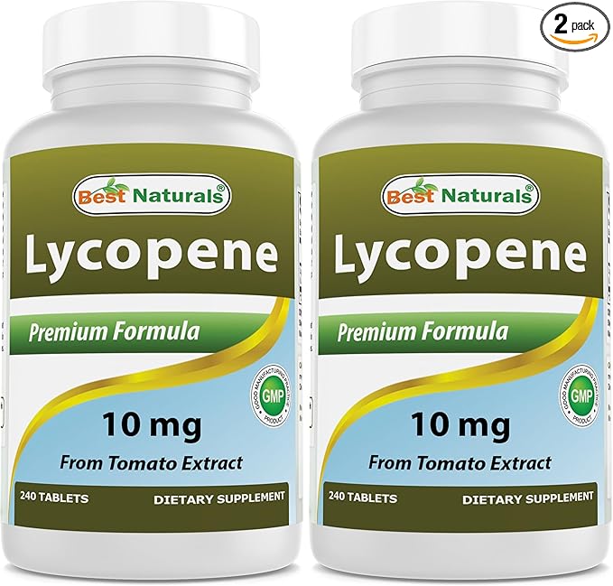 Best Naturals Lycopene Tomato Extract 10 mg 240 Tablets (Pack of 2)