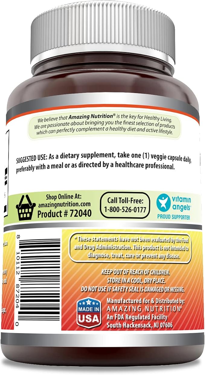 Amazing Formulas Vitamin C Supplement | 1000 Mg | Veggie Capsules | Non-GMO | Gluten-Free | Made in USA (100 Count, 1 Pack)